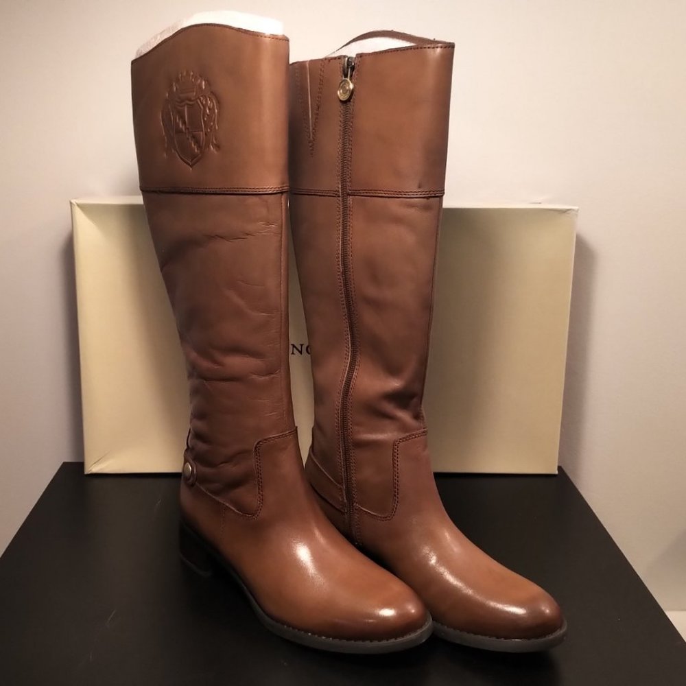 Franco Sarto Brown Heeled Boots